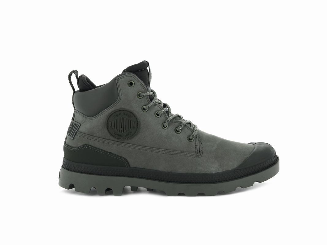 Palladium Pampa Sc Outsider Wp+ Mens Waterproof Boots Grey Australia [JBUFIW-059]